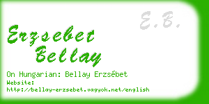 erzsebet bellay business card